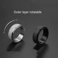 thumbnail image 2 of Qarigey Anillos para hombre, adorno de mano elegante, anillo de acero de titanio para hombre exquisito, accesorio de decoración de moda, Ropa, zapatos y accesorios Miscelánea Plata 18 mm, 2 of 6