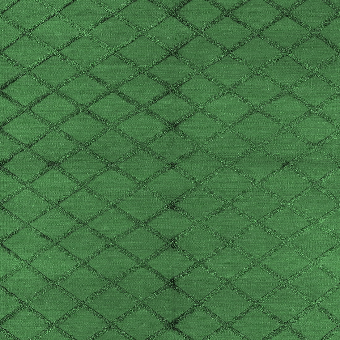 Ahgly Company Indoor Square Trellis Emerald Green Modern Area Rugs, 4 ...