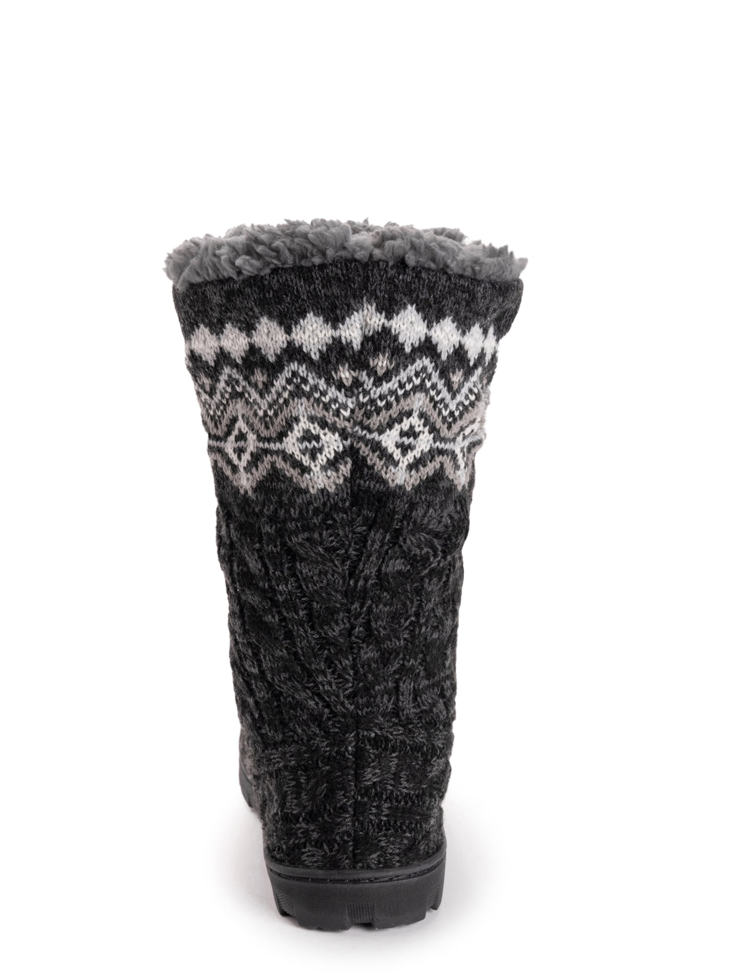 Muk Luks Women's Tall Knit Foldover Slipper Boot