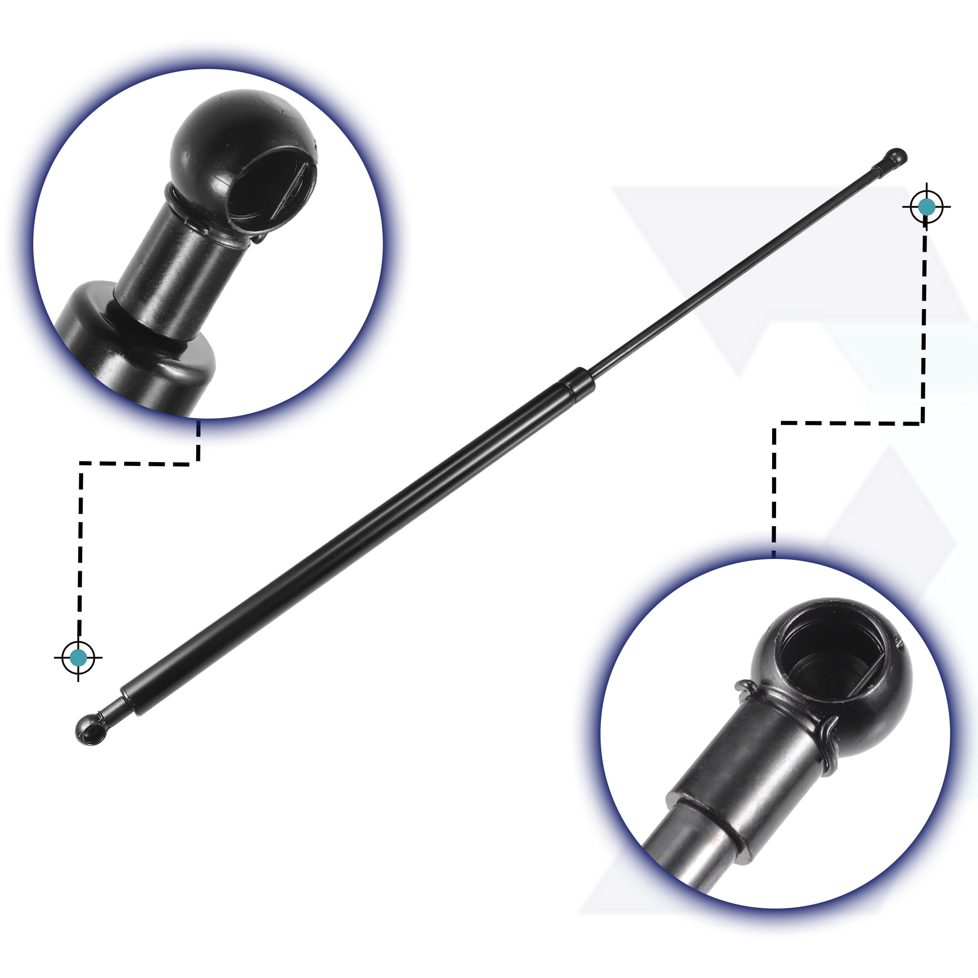 Unique Bargains 2Pcs Front Hood Lift Supports Struts for Honda CIVIC 2005-2011 Black