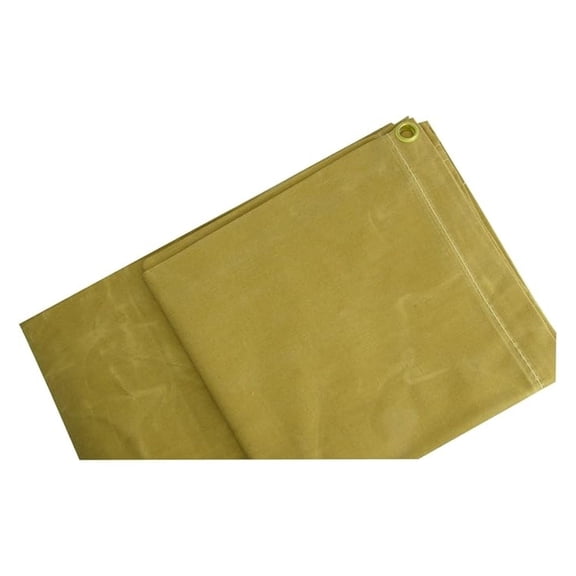 57071 Canvas Tarp, 6' x 8', 1 Pack, tan