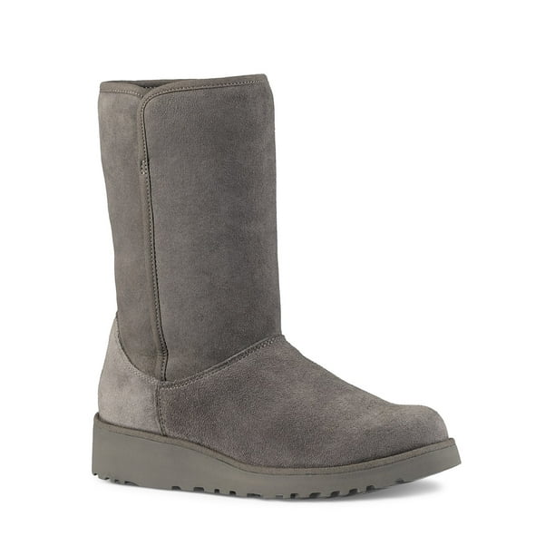 UGG UGG Womens Amie Slim Short Wedge Boots (Grey, 10)