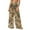 #203-Khaki, variant on ICHUANYI Women's Summer Chiffon Lightweight Bathing Suit Cover Up Bohemian Style Printed Swim Beach Pants Wide Leg Swimsuit Coverup Pants