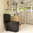 thumbnail image 4 of DAX Siphonic One-Piece Toilet with S-Trap 300MM, Matte Black, 4 of 6