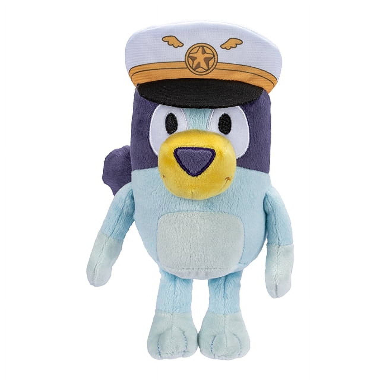 Bluey Friends - Captain Bluey, Princess Muffin and Travel Bingo Stuffed Plush Bundle Pack