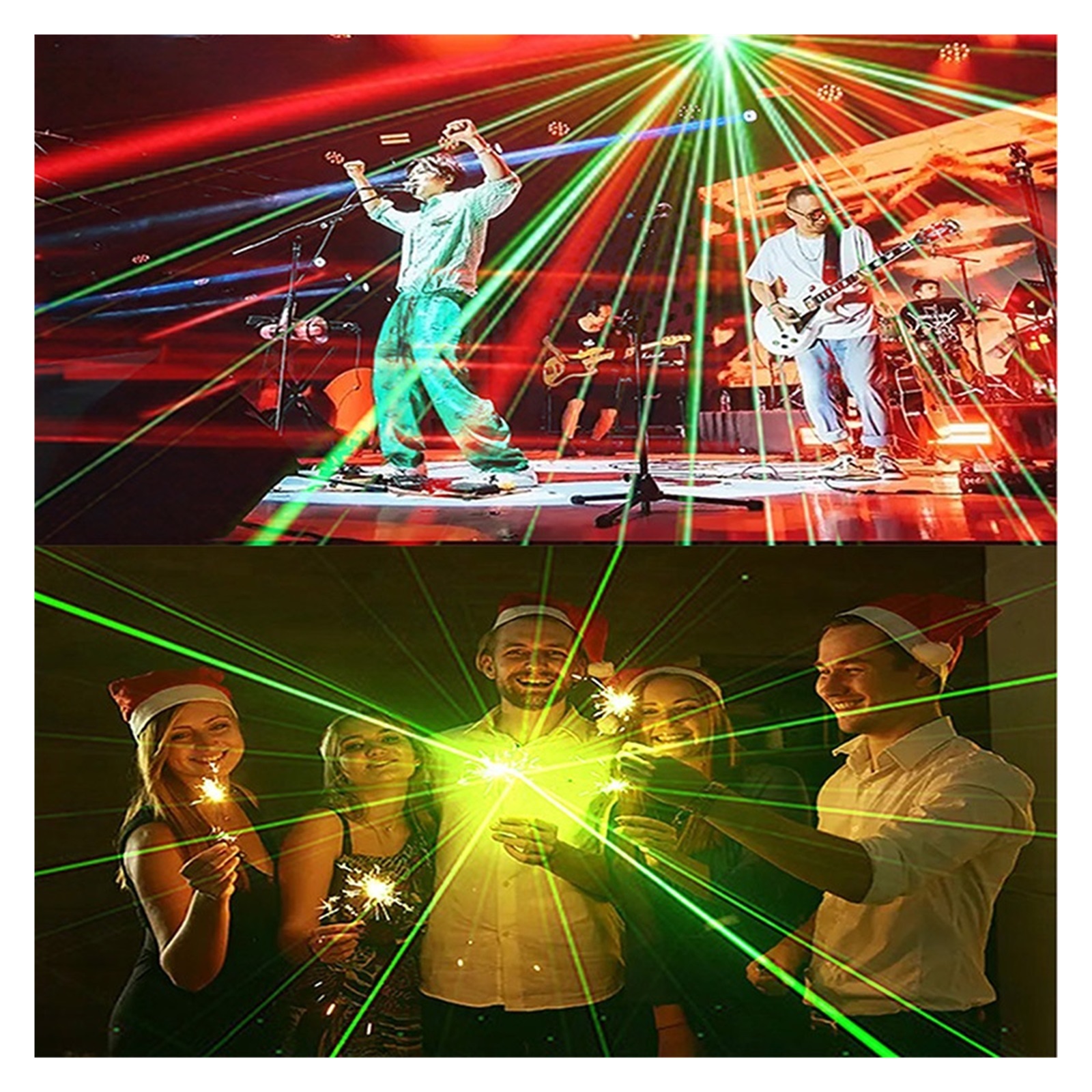 Professional Christmas Stage Lights Beam DJ Disco LED Strobe Party Light DMX512 Sound Music Projector For Home Club
