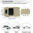 thumbnail image 3 of Car Center Console Cover Center Console Cushion Multifunctional 13.39"x7.48"x3.15" Beige Black Nappa Leather, 3 of 7