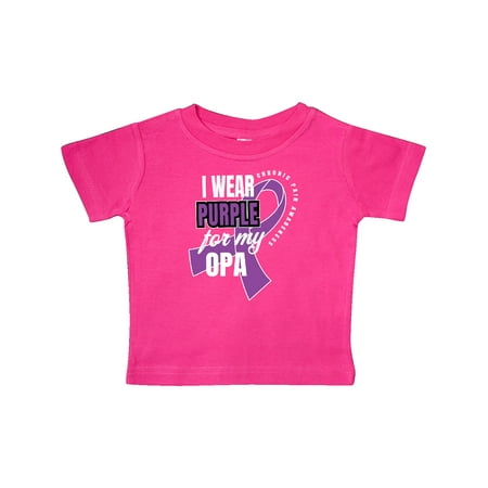 

Inktastic Chronic Pain I Wear Purple For My Opa Gift Baby Boy or Baby Girl T-Shirt