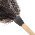 thumbnail image 3 of Plumero de plumas de avestruz negro natural con mango de madera Plumero de coche Interior Limpiador exterior Plumero para persianas Cocina Oficina Plumero esponjoso Ecomeon no, 3 of 6