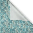 thumbnail image 6 of Ambesonne Antique Grommet Curtain, Paisley Blue Flowers, 50" x 63", Aqua Teal, 6 of 6