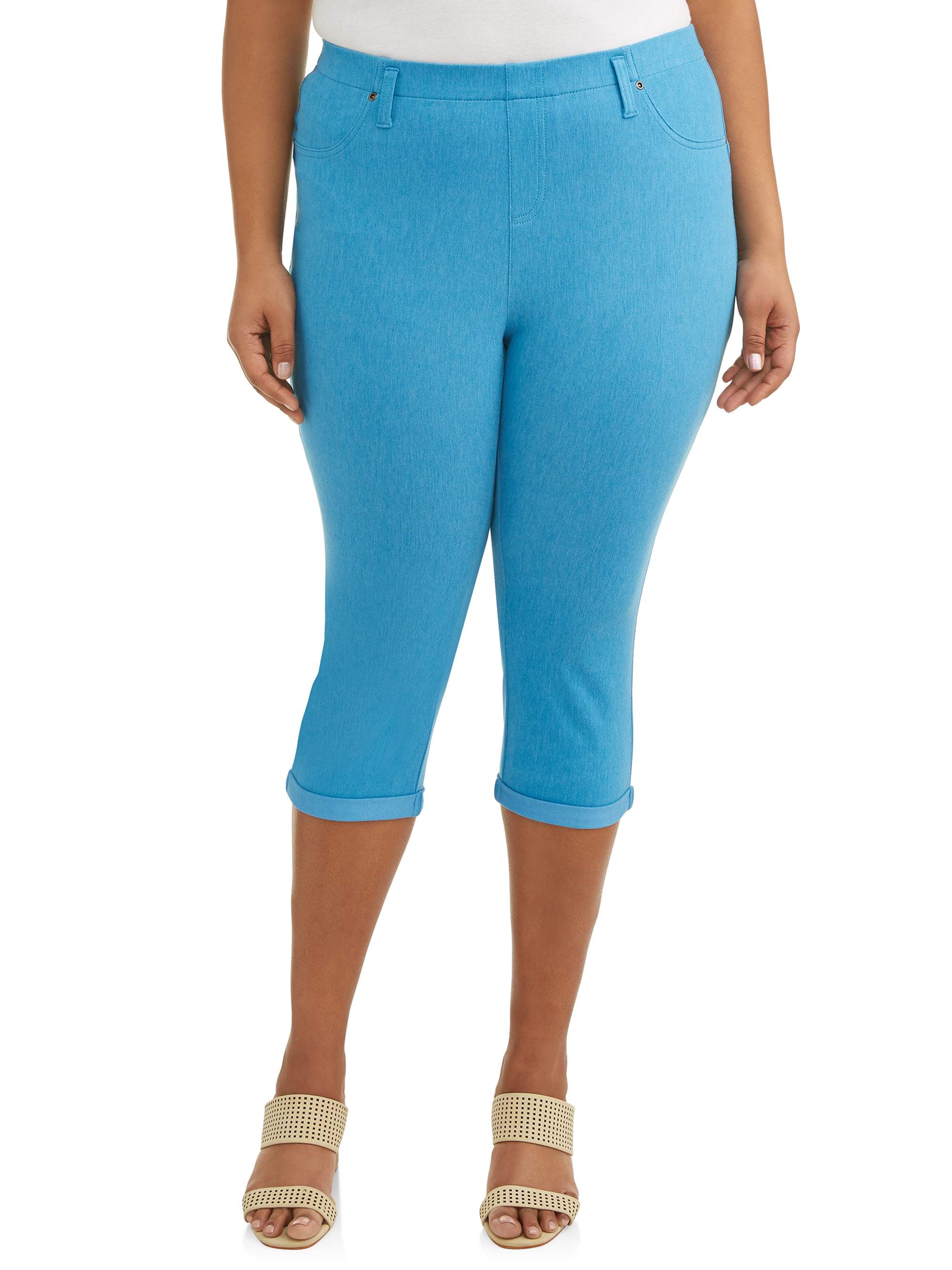 plus size jegging capris