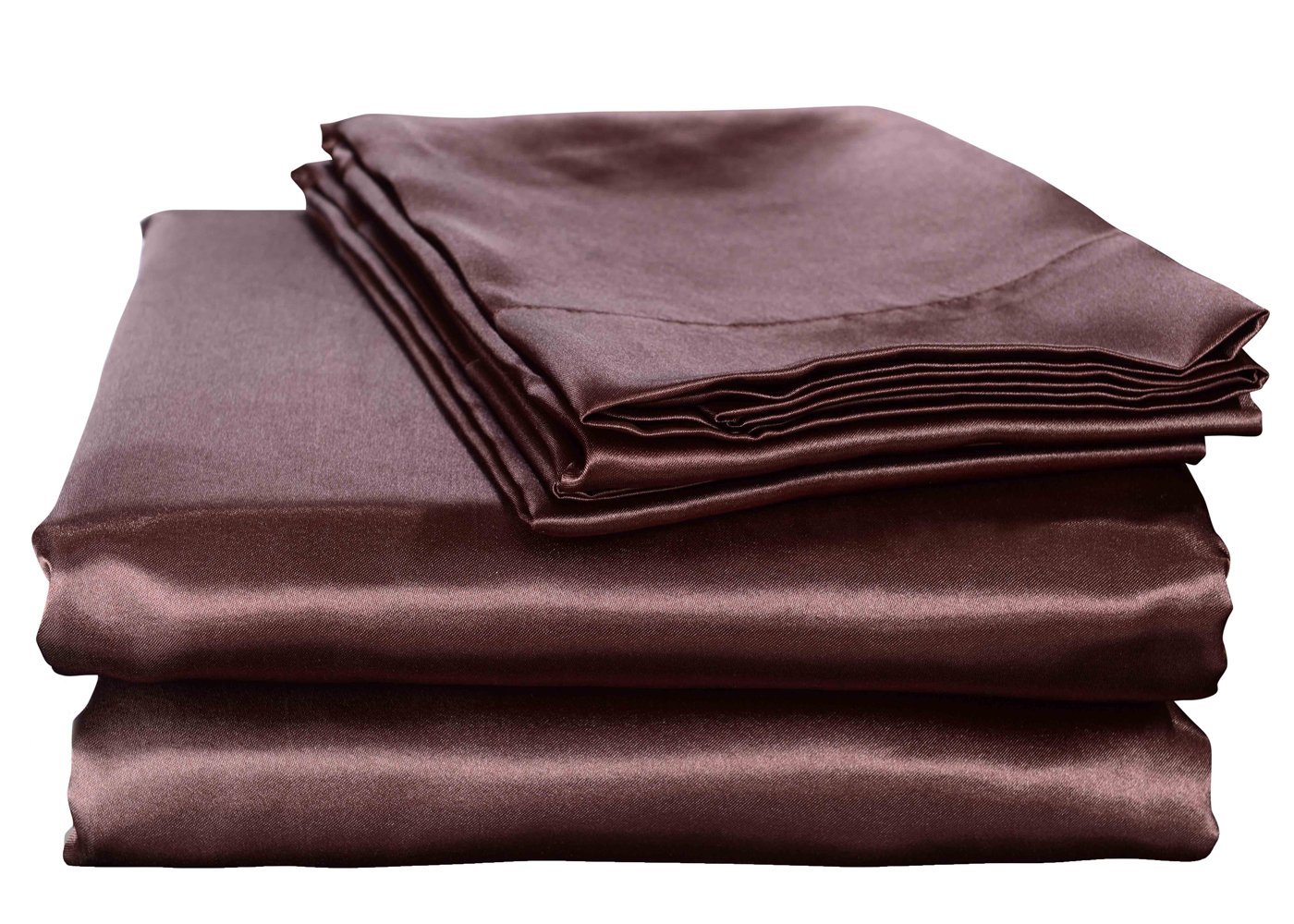 Honeymoon Luxury Satin Bed Sheet Set, Ultra Silky Soft, Full