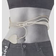thumbnail image 2 of Gigi Belly Chain Body Jewelry Sexy Snake Chain 26-32" Silver Tone, 2 of 2