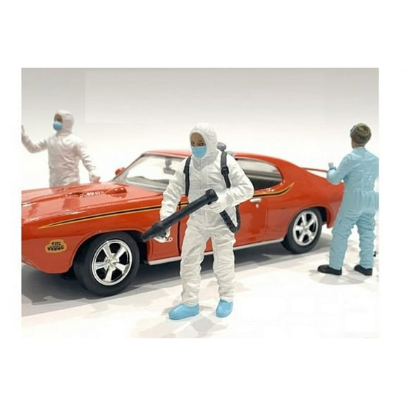 Hazmat Crew - Figure I, White - American Diorama 76267 - 1/18 scale Figurine - Diorama Accessory