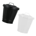 thumbnail image 2 of 2 Pcs Apparence Classique Poubelles de Bureau Conteneurs de Déchets, 2 of 8
