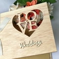 thumbnail image 4 of Wedding Guestbook Wooden Wedding Guest Book Hollow-Out Tree guestbook Wedding memory book Wedding Memory Book Wedding Photo Album, 4 of 7