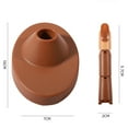 thumbnail image 4 of Graflsoa ABS Nail Practice Hand with 100 Coffin Tips, 3 Fingers, Brown/White Base, Portable Nail Training Tool, 4 of 6