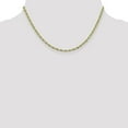 thumbnail image 5 of 10k Yellow Gold 3mm Semi-Solid Rope Chain - 16", 5 of 8