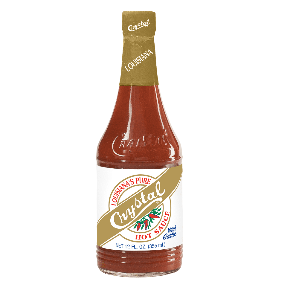 Crystal Hot Sauce with Garlic, 12 oz [Pack of 12]