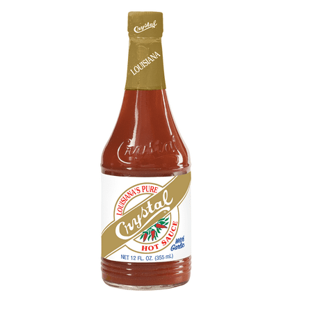 Crystal Hot Sauce with Garlic  12 oz [Pack of 12]