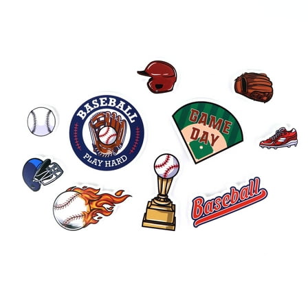 Baseball Vinyl Die Cut Stickers by Recollections - Waterproof & Durable for Water Bottles - Laptops - Notebooks - Scrapbooks & Sports Fans - 40 stickers