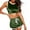 C153/Green, variant on XIYON Pajama Sets For Women Retro Pajamas Set Crop Tank Tops And Drawstring Shorts Comfy Loungewear Comfy Pjs Outfits