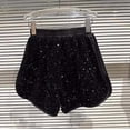 thumbnail image 4 of Byoo Party Sequin Shorts for Toddler Girl Elastic Waist High Rise Casual Shorts Kids Dance Soft Pants, 4 of 5