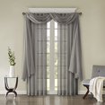 thumbnail image 4 of Harper Solid Crushed Window Panel Pair Grey 42" x 95", 4 of 4
