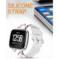 thumbnail image 4 of Lnzlking Correa Deportiva Compatible Con Reloj Inteligente Versa 4/3 Sense 2 – Pulseras Elásticas De Repuesto Para Mujeres Y Hombres (Béisbol), 4 of 5