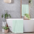 thumbnail image 4 of BELIZZI HOME 100% Premium Cotton 2 Pack Oversized Large Bath Towel Sets 28x55 inches, Ultra Absorbant, Compact, Quick Dry & Light Weight Towels - For Gym, Travel, Camp & Pool - Sea Green, 4 of 6
