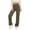 69Army Green415, variant on Casual Straight Leg Pants For Women High Waist Button Closure Trousers With Pockets Home Lounging Stylish Slacks