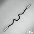 thumbnail image 3 of Synergee Commercial Super Easy Curl Olympic Bar Chrome Sleeves and Black Phosphate Shaft Excellent for Bicep Curls and Triceps Extensions, 3 of 7
