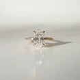 thumbnail image 2 of solitaire jewels 3.75CT Oval Moissanite Solitaire Engagement Ring For Women, 14K Yellow Gold, 2 of 7