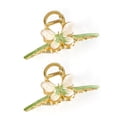 thumbnail image 1 of 2 pinzas de metal con forma de mariposa para el pelo, finas y con diseño de tiburón, grandes, para la parte trasera, Spoon3green, 1 of 5