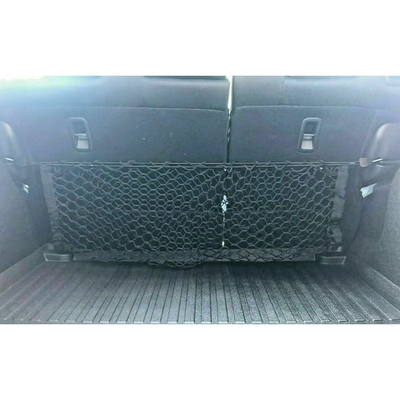EACCESSORIES EA Trunk Organizer Cargo Net for KIA Soul 2010-2023 – Envelope Style Cargo Net for Hatchback – Premium Mesh Elastic Car Trunk Organizer Vehicle Carrier Storage – Compatible with KIA Soul