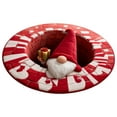thumbnail image 1 of Christmas 3D Rug – Christmas Optical Rugs Decorative Rug With Depth Pattern Theme Halloween Patterns Santa Quilted Round Fabric For Home Parties, 1 of 4