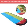 thumbnail image 2 of $$ Resbalón de césped y tobogán de agua con 2 clavijas,tobogán de agua inflable rociado patio trasero y juegos de piscina al aire libre, juguete de verano para niños y niñas de edades TicfoxMX moderno, 2 of 8