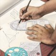 thumbnail image 5 of 12 Piezas Regla GeoméTrica Multifuncional Herramientas de Dibujo Juego de Regla de PláStico Reglas de Dibujo de CíRculo de MedicióN de MatemáTicas, 5 of 5