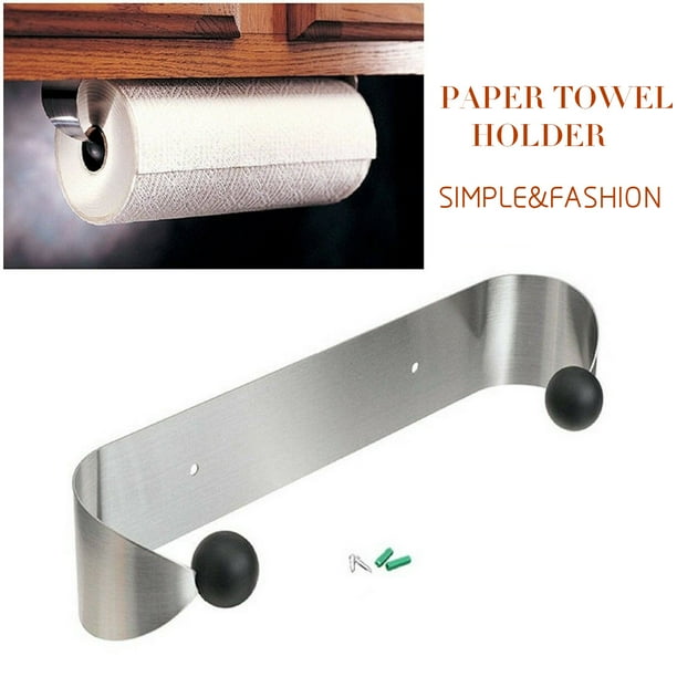 Paper Towel Holder For Kitchen Wall Mount Under Cabinet : Paper Towel