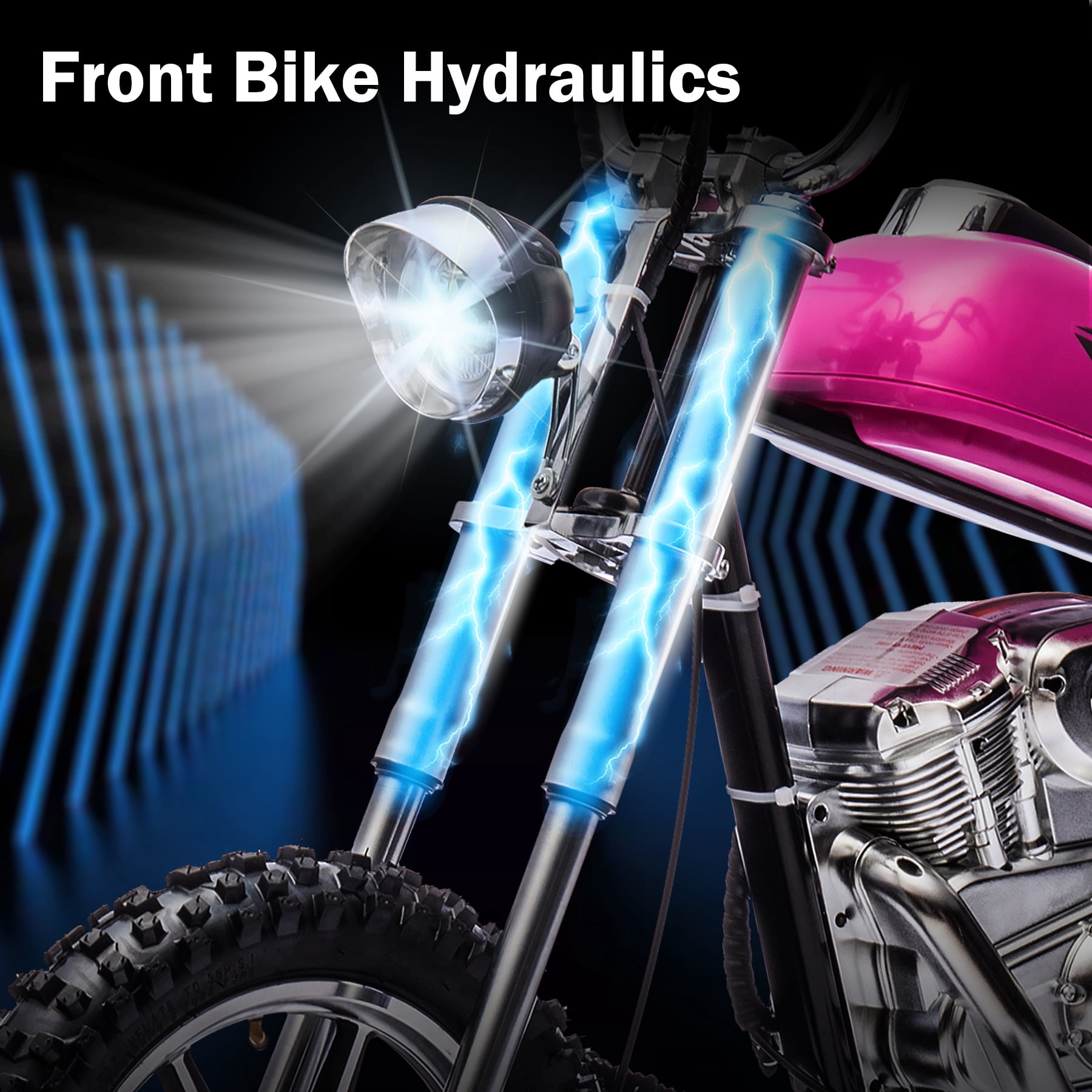 JoyWheels 36V Electric Dirt Bike, 350W Ride on Toy Motorcycle for kids,14mph, Pink
