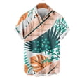 thumbnail image 1 of Qiopertar Liquidation à Moins de 5$ Chemise Décontractée Hawaïenne à Col Rabattu Imprimé Manches Courtes Boutonnée en Solde, 1 of 4