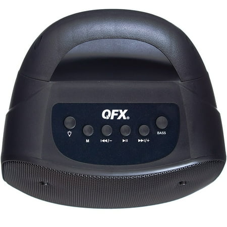 QFX - 4" BT Speaker BT Recharge Wedge Design - Black