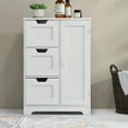 thumbnail image 3 of Aukfa 11.8" Storage Cabinet,Freestanding Cabinet with 3 Drawers - Porcelain, 3 of 7