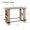 Oak gray, variant on TENSAKEE Farmhouse Rectangular Bar Table with 2 Storage Shelves & Metal Footrest, 63 in. Counter Height Pub Table, Black Walnut