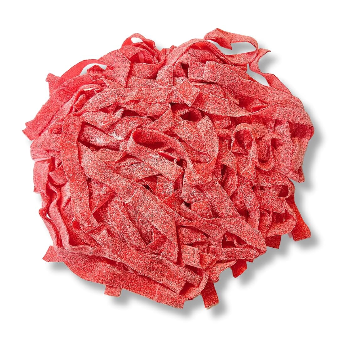 Sour Power Premium Strawberry Candy Belts 6.6 lb Bulk Bag
