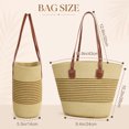 thumbnail image 2 of DAKIMOE Straw Beach Bag For Women Summer Boho Tote Bag Handbags Large Shoulder Purses Woven for Vacation, 2 of 7