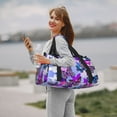 thumbnail image 6 of Picia Flying Butterflies Print Travel Duffle Bag,Weekender Bags for Women with Shoe Compartment, Gym Duffel Bag with Wet Pocket, Hospital Bags for Labor and Delivery, 6 of 7