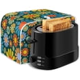 thumbnail image 2 of UNICEU Universal Four Slice Toaster Cover Abstract Hippie Daisy Flower Blossom Print Soft Kitchen Appliance Cover Dust Proof Protector, 2 of 6
