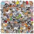 thumbnail image 1 of 100 Pcs Cute Animal Stickers, Vinyl Waterproof Stickers for Laptop, Bumper, Skateboard, Water Bottles, Computer, Phone, 1 of 5