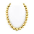 thumbnail image 1 of 14K Gold 12-14mm Golden South Sea Cultured Pearl Necklace - AAA Quality, 16" Choker Length, 1 of 7